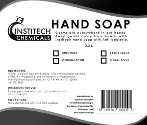 
                  
                    Institech Antibacterial Hand Soap- Gallon - 3.2 L ( Green Apple Scent )
                  
                