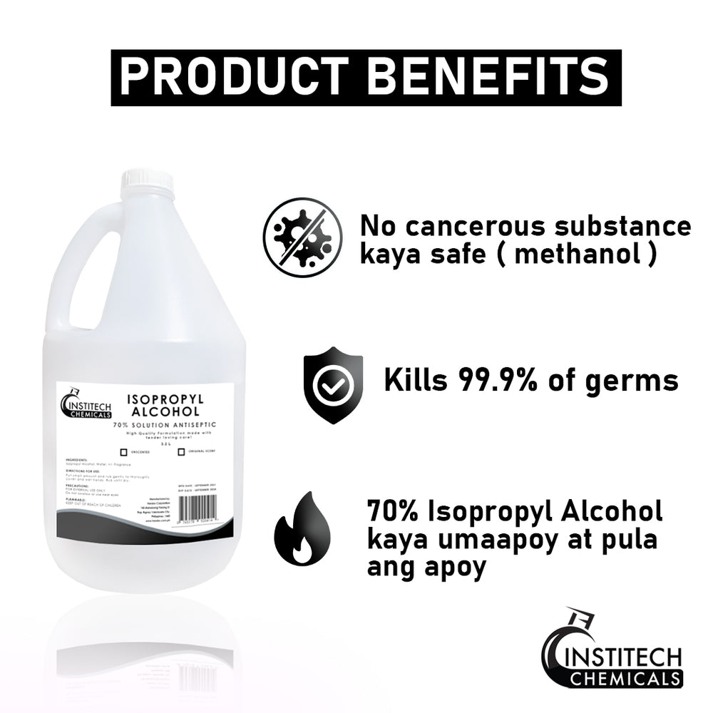 
                  
                    Institech Isopropyl Alcohol Gallon 3.2l Antiseptic Disinfectant
                  
                
