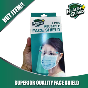 
                  
                    Health Guard Reusable Face Shield - One box (2 pcs of Face Shields per box)
                  
                