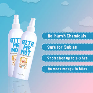 
                  
                    250ML BITE ME NOT  INSECT REPELLANT SPRAY LOTION WITH CITRONELLA
                  
                